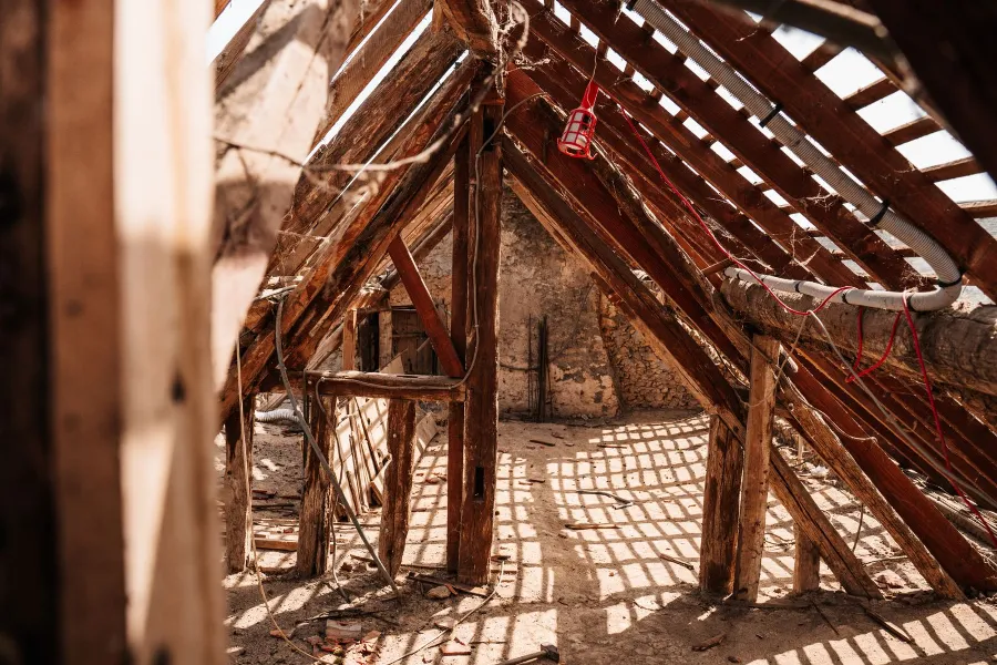 Charpente d'une ferme sundgovienne restaurée